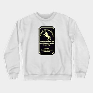 Potion Label: Winged Unicorn Essence, Halloween Crewneck Sweatshirt